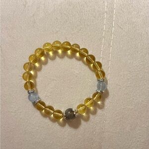 Elegant Citrin and moonstone bracelet Beaded Earrings Bracelet